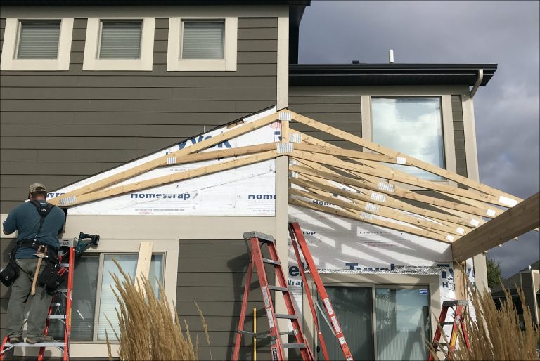 Glengarry Awning with Stone Wall 3 Johnson Construction